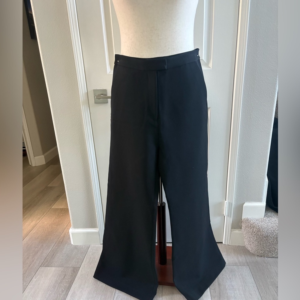 Self-Portrait | Classic Black Wide-Leg Pants | sz 10 Excellent Condition